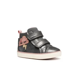New Sneakers traspiranti alte grigie da Bambina con strappo Bambino Scarpe Con Strappo Bambina|Primi Passi Bambina
