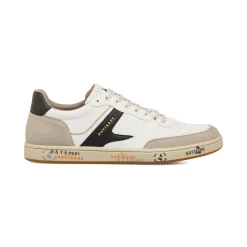 Hot Sneakers uomo bianche con dettagli neri urban style Uomo Sneakers Uomo