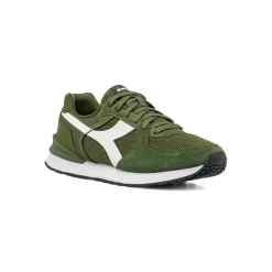 Outlet Sneakers verde militare da Uomo Fenice Uomo Sneakers Retro Running|Sneakers