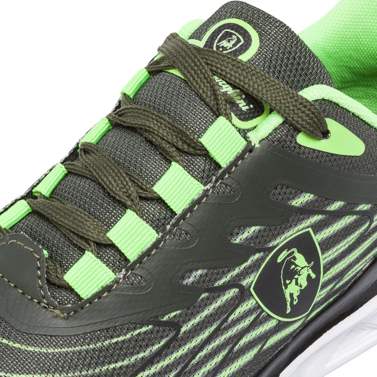 Online Sneakers verde militare e dettagli fluo da Ragazzo Donna/Bambino Sneakers|Scarpe Sportive Da Bambino