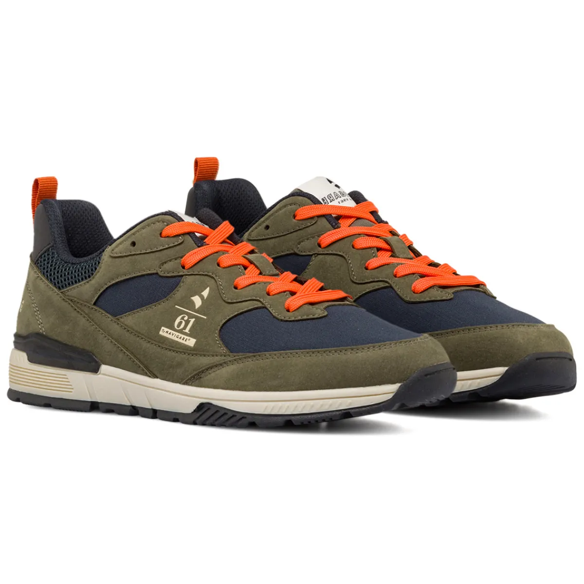 Discount Sneakers Verdi da Uomo con dettagli in contrasto Uomo Sneakers Uomo