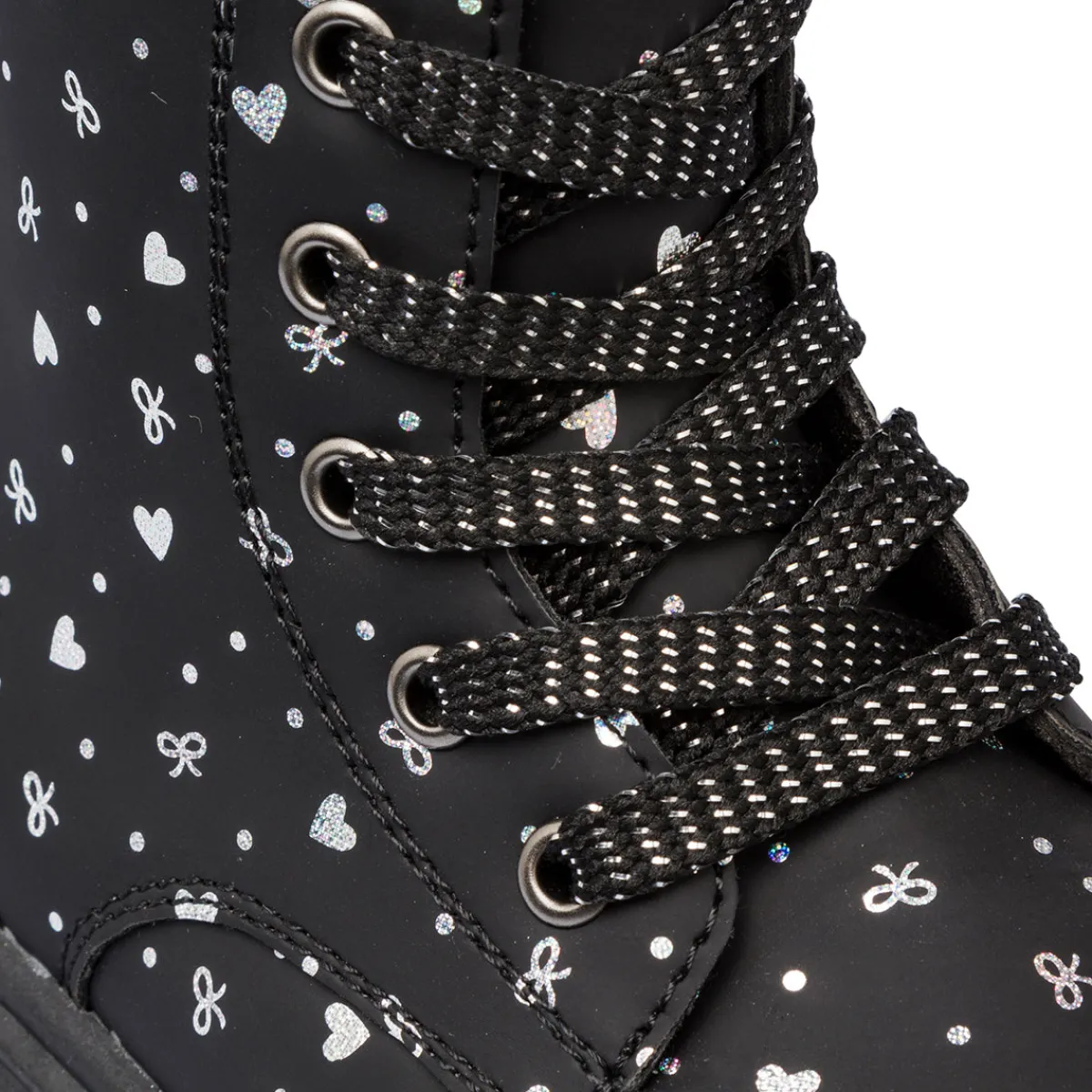 Online Stivaletti da ragazza neri con dettagli glitter Bambino Stivaletti Bambina
