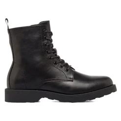 Sale Stivaletti Anfibi Neri da Uomo con allacciatura Uomo Polacchine Uomo|Stivaletti Uomo