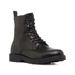 Sale Stivaletti Anfibi Neri da Uomo con allacciatura Uomo Polacchine Uomo|Stivaletti Uomo