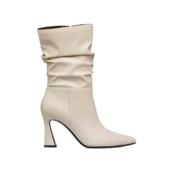 Outlet Stivaletti bianchi da Donna con tacco 9 cm Donna Stivali Donna|Stivaletti Donna