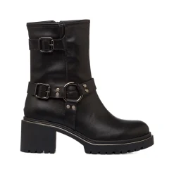 Clearance Stivaletti biker con tacco 6 cm neri da donna Donna Stivaletti Biker|Stivaletti Donna