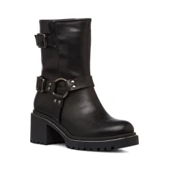 Clearance Stivaletti biker con tacco 6 cm neri da donna Donna Stivaletti Biker|Stivaletti Donna