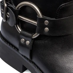 Hot Stivaletti biker da donna neri Donna Stivaletti Biker|Scarponcini E Anfibi Donna