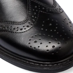 Stivaletti brogue comfort nero da uomo in pelle Uomo Scarpe Comfort Uomo|Polacchine Uomo