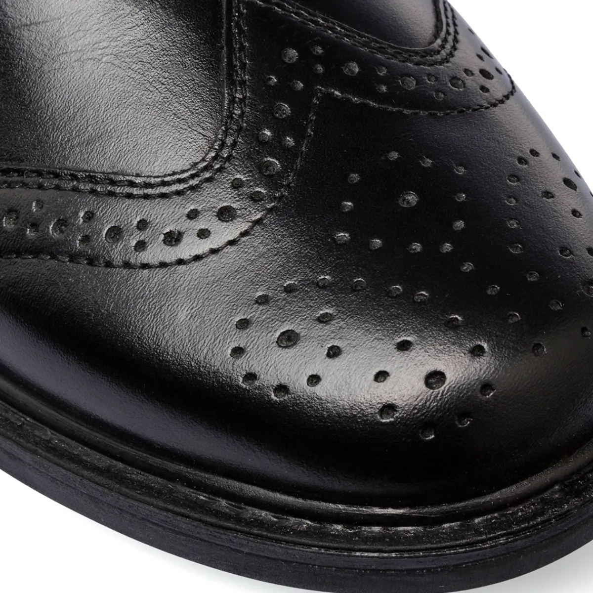 Stivaletti brogue comfort nero da uomo in pelle Uomo Scarpe Comfort Uomo|Polacchine Uomo