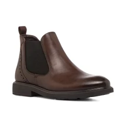 Hot Stivaletti Chelsea da Uomo Marroni in Similpelle con Zip Uomo Look Marrone Uomo 👞|Polacchine Uomo