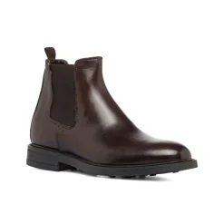 Outlet Stivaletti Chelsea da uomo marroni in pelle lucida Uomo Look Marrone Uomo 👞|Polacchine Uomo