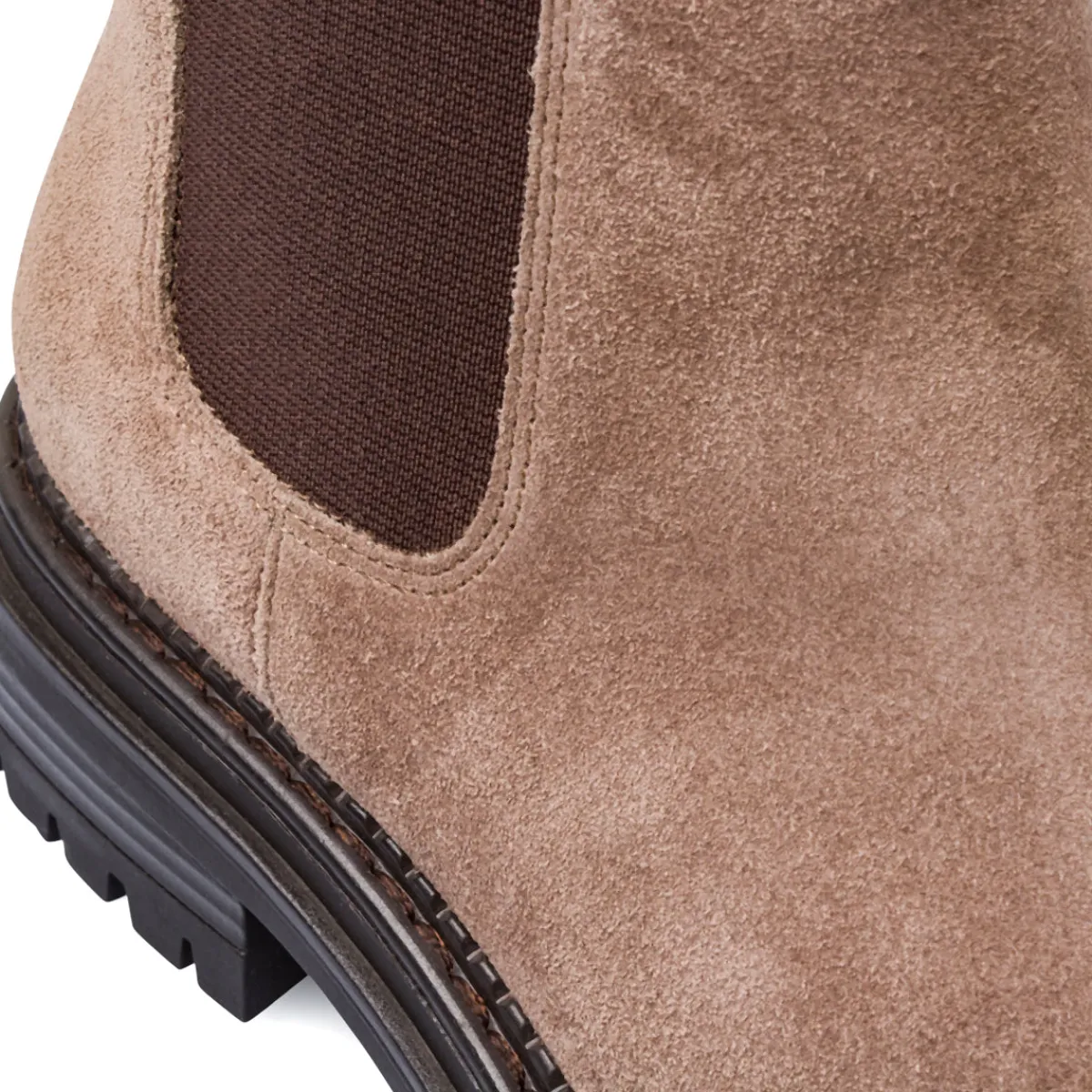 Clearance Stivaletti Chelsea Marroni da Donna in suede effetto scamosciato Donna Stivaletti Donna