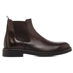 Stivaletti Chelsea marroni da Uomo in pelle Uomo Polacchine Uomo|Stivaletti Uomo