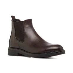 Stivaletti Chelsea marroni da Uomo in pelle Uomo Polacchine Uomo|Stivaletti Uomo