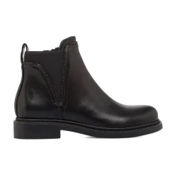 Sale Stivaletti Chelsea neri da Donna con zip e borchie Donna Stivaletti Donna