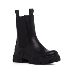 New Stivaletti chelsea neri da Donna con suola alta Donna Stivaletti Donna