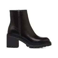 Clearance Stivaletti chunky neri con tacco 7,5 cm da donna Lora Ferres Donna Stivaletti Donna