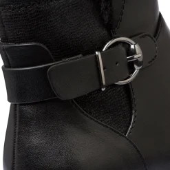 New Stivaletti comfort da donna neri con tacco 5 cm Donna Scarpe Comfort|Stivaletti Donna