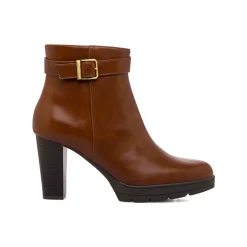 Best Stivaletti comfort marroni con tacco 9 cm Donna Scarpe Comfort|Stivaletti Donna