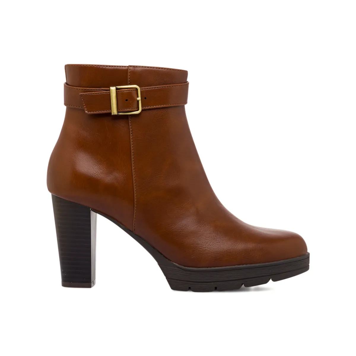 Best Stivaletti comfort marroni con tacco 9 cm Donna Scarpe Comfort|Stivaletti Donna