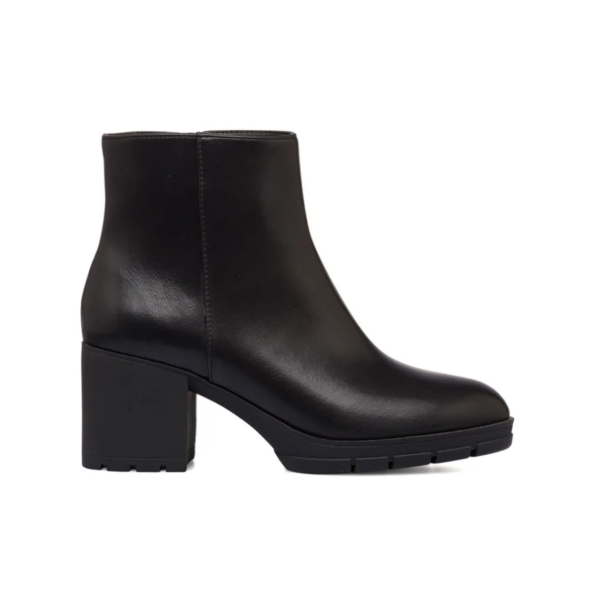 Hot Stivaletti comfort neri con tacco 7 cm da donna Donna Scarpe Comfort|Stivaletti Donna