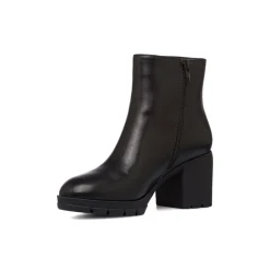 Hot Stivaletti comfort neri con tacco 7 cm da donna Donna Scarpe Comfort|Stivaletti Donna