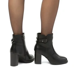 Sale Stivaletti comfort neri con fibbia da Donna Donna Scarpe Comfort|Stivaletti Donna