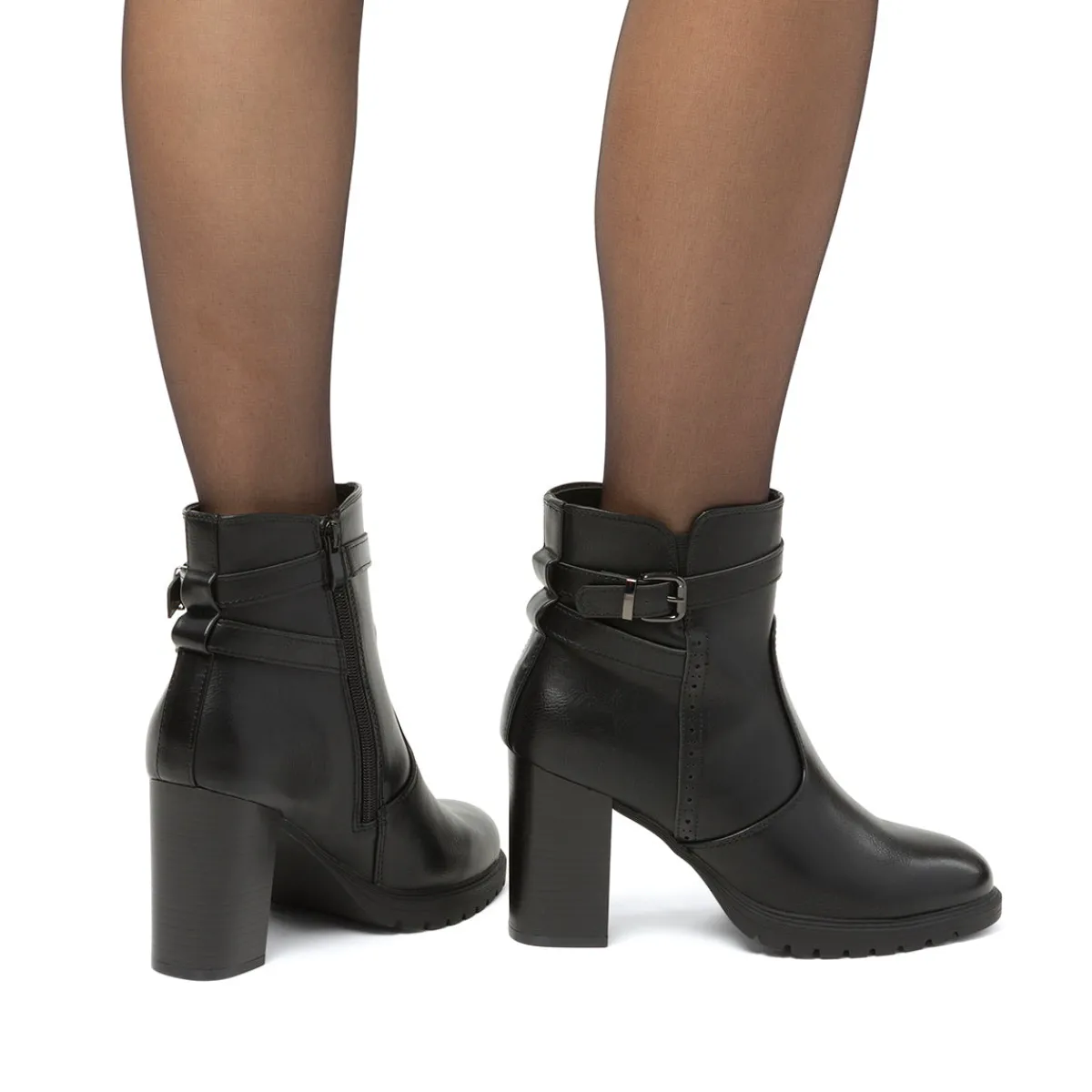 Sale Stivaletti comfort neri con fibbia da Donna Donna Scarpe Comfort|Stivaletti Donna