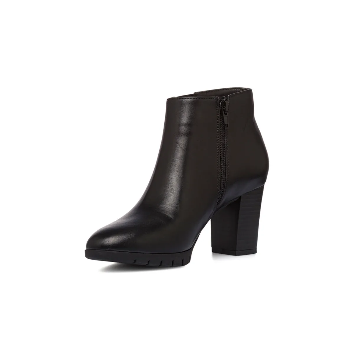 Clearance Stivaletti comfort neri da donna con tacco 7 cm Donna Scarpe Comfort|Stivaletti Donna