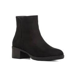 Sale Stivaletti comfort neri da Donna con tacco basso Donna Scarpe Comfort|Stivaletti Donna