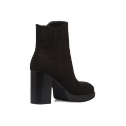 Hot Stivaletti comfort neri da Donna con tacco 9 cm Donna Scarpe Comfort|Stivaletti Donna