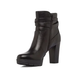 Discount Stivaletti comfort neri da Donna con tacco 9 cm e fibbia Donna Scarpe Comfort|Stivaletti Donna