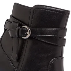 Discount Stivaletti comfort neri da Donna con tacco 9 cm e fibbia Donna Scarpe Comfort|Stivaletti Donna