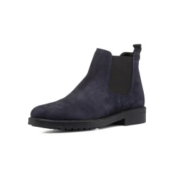 Online Stivaletti con elastici blu da uomo in pelle scamosciata Uomo Polacchine Uomo|Stivaletti Uomo