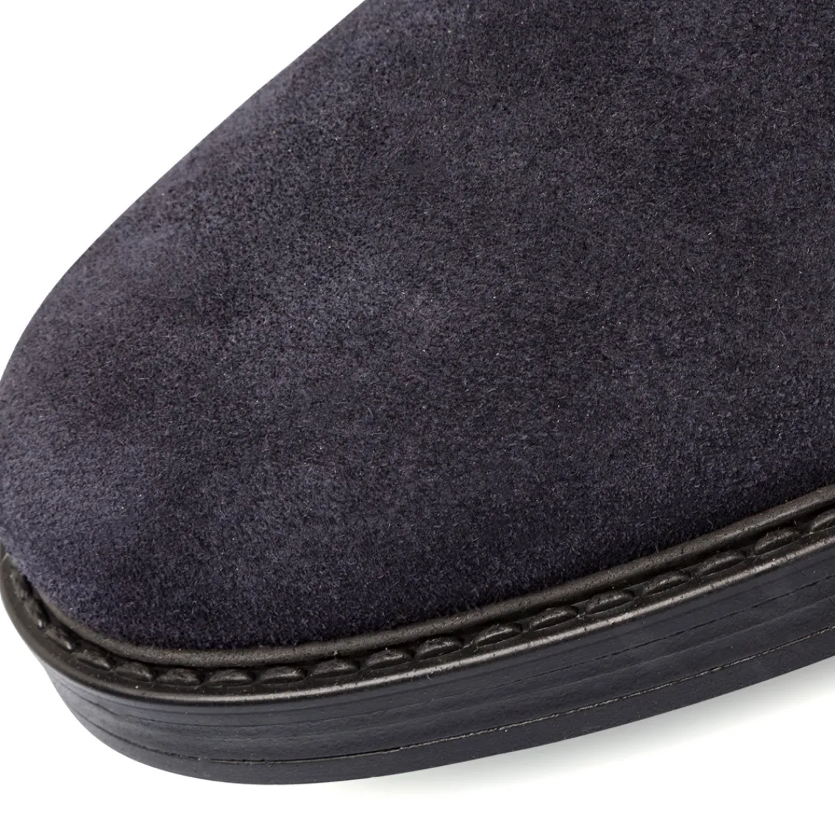 Online Stivaletti con elastici blu da uomo in pelle scamosciata Uomo Polacchine Uomo|Stivaletti Uomo