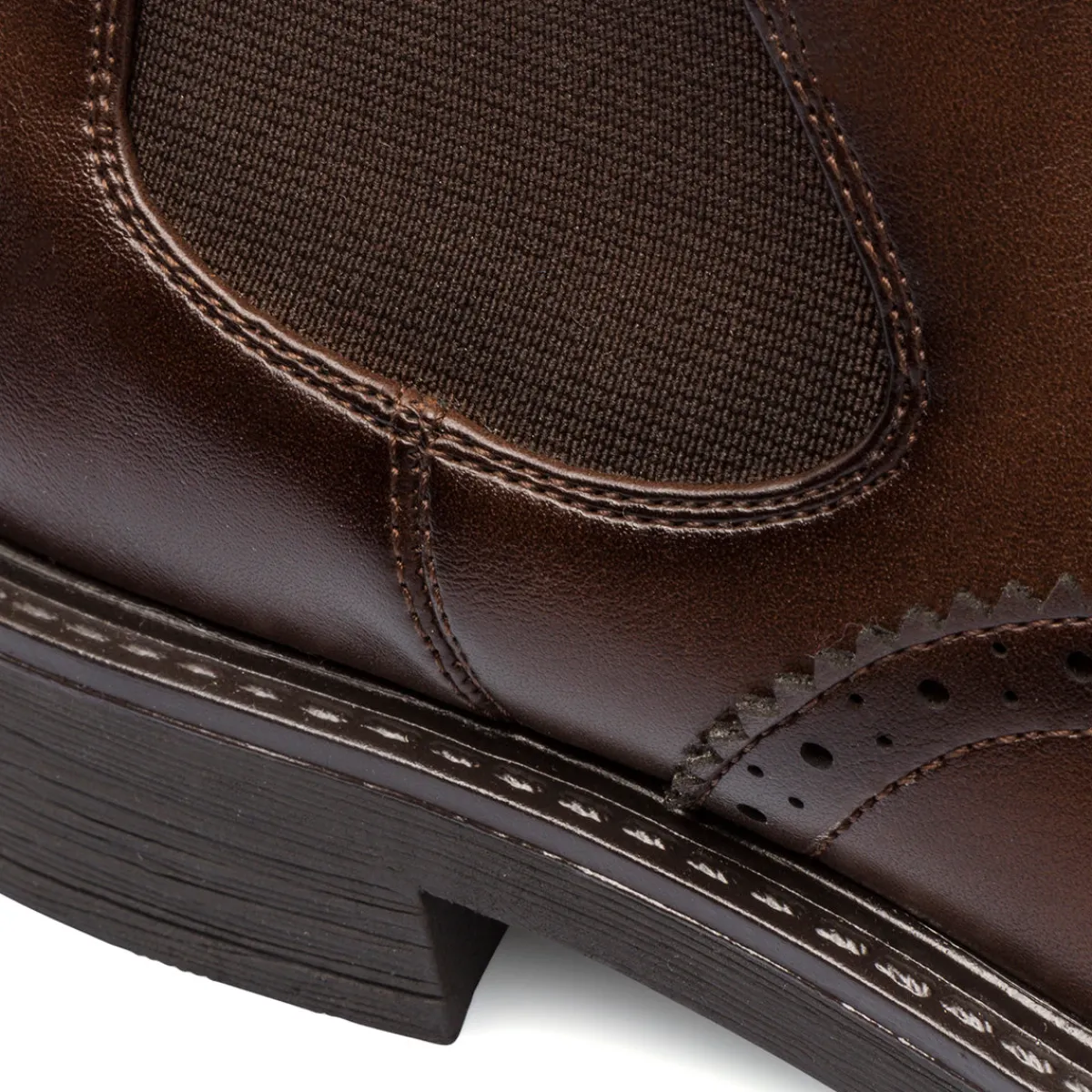 Best Stivaletti con elastici marroni da donna con dettagli brogue Donna Stivaletti Donna