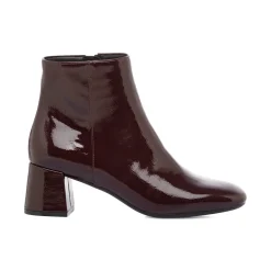 Best Stivaletti con tacco 6 cm bordeaux effetto vernice Donna Stivaletti Donna