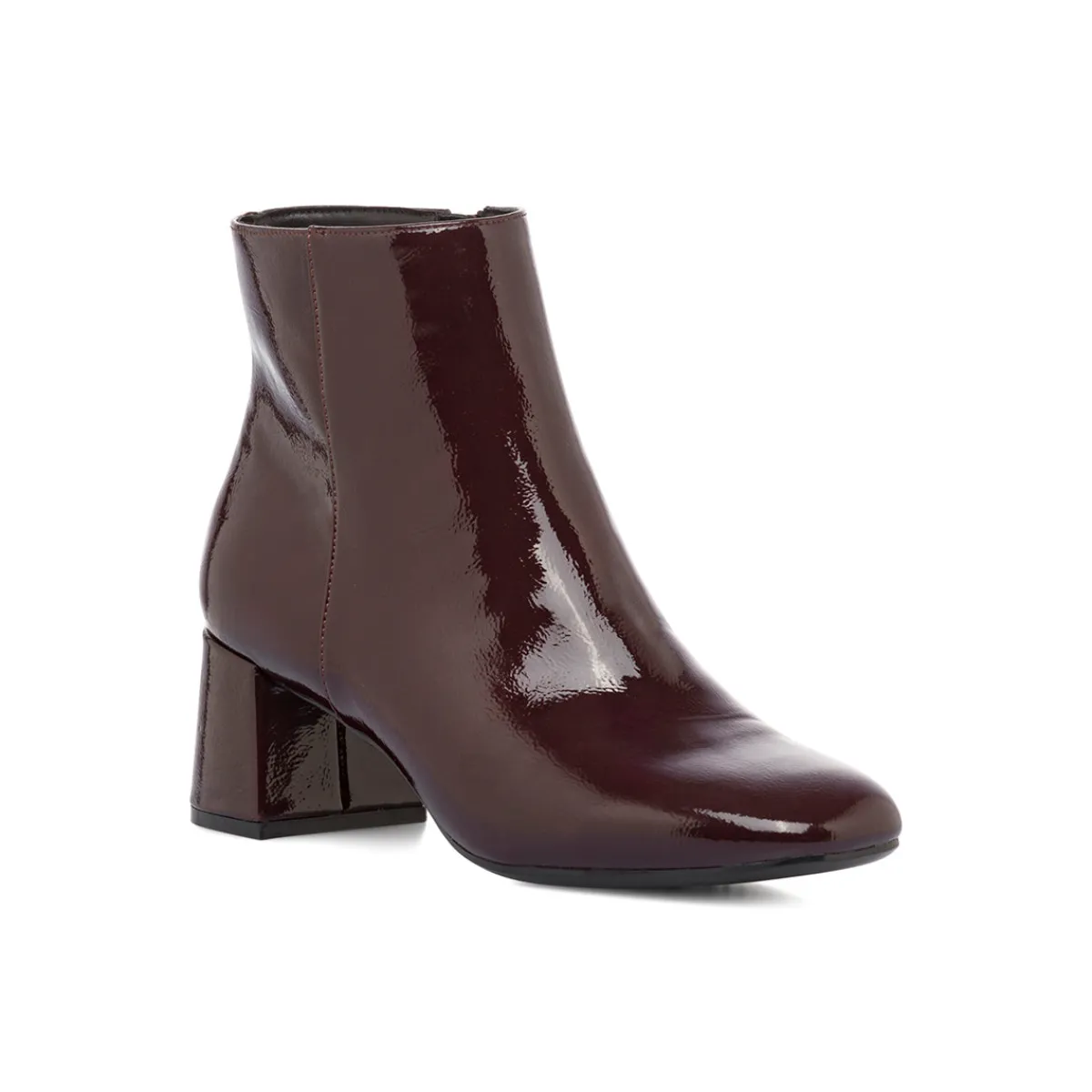 Best Stivaletti con tacco 6 cm bordeaux effetto vernice Donna Stivaletti Donna