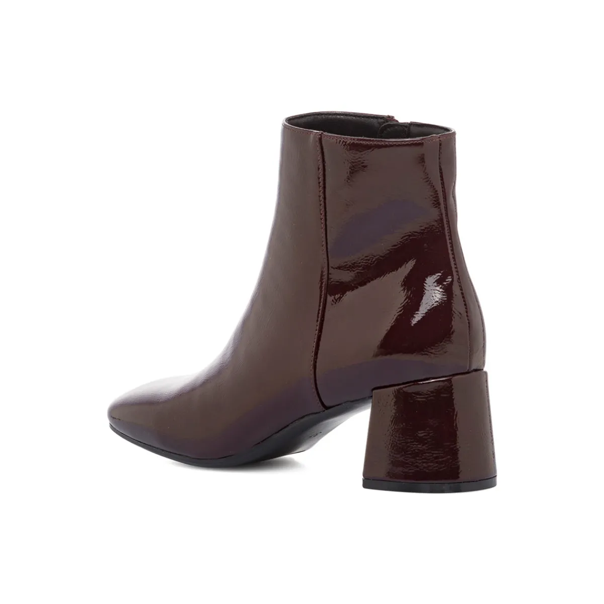 Best Stivaletti con tacco 6 cm bordeaux effetto vernice Donna Stivaletti Donna