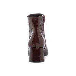 Best Stivaletti con tacco 6 cm bordeaux effetto vernice Donna Stivaletti Donna