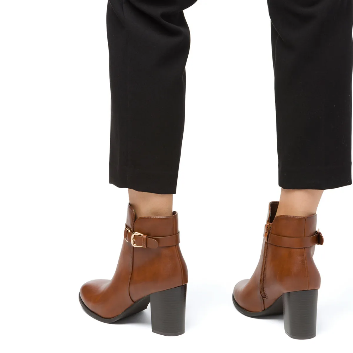 Hot Stivaletti con tacco 8 cm da donna marroni Donna Stivaletti Donna