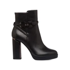 Hot Stivaletti con tacco 10 cm e con dettaglio in metallo da donna Donna Stivaletti Donna