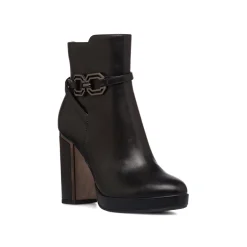 Hot Stivaletti con tacco 10 cm e con dettaglio in metallo da donna Donna Stivaletti Donna