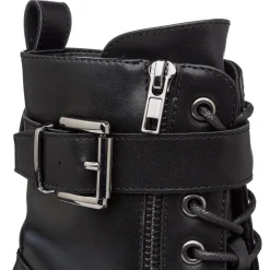 New Stivaletti con tacco neri con fibbia da Donna Donna Scarponcini E Anfibi Donna|Stivaletti Donna