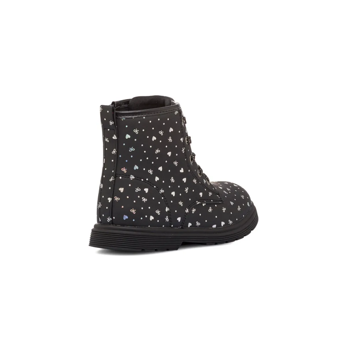 Discount Stivaletti da bambina neri con dettagli argento Bambino Stivaletti Bambina