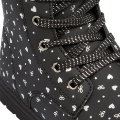 Discount Stivaletti da bambina neri con dettagli argento Bambino Stivaletti Bambina