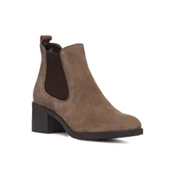 Clearance Stivaletti da donna in pelle scamosciata taupe Primopiano Donna Stivaletti Donna