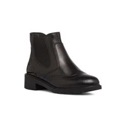 New Stivaletti da donna neri in pelle Donna Stivaletti Donna