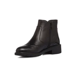 New Stivaletti da donna neri in pelle Donna Stivaletti Donna